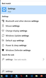 Windows 10 Settings